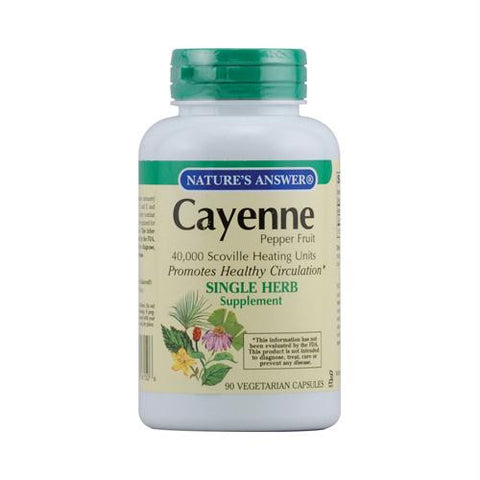 Natures Answer Cayenne Pepper Fruit - 90 Vegetarian Capsules