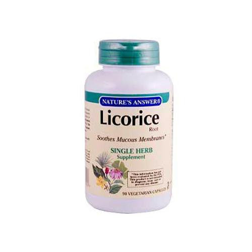 Natures Answer Licorice Root - 90 Vegetarian Capsules