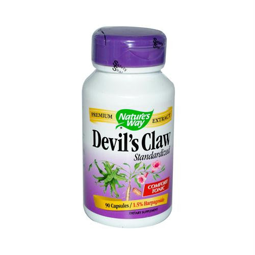 Natures Way Devils Claw Standardized - 90 Capsules