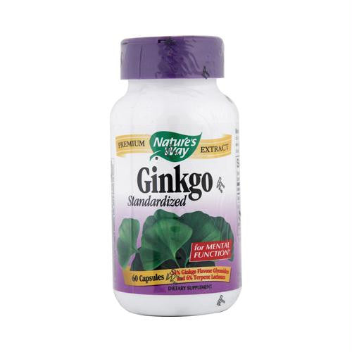 Natures Way Ginkgo Standardized - 60 Capsules