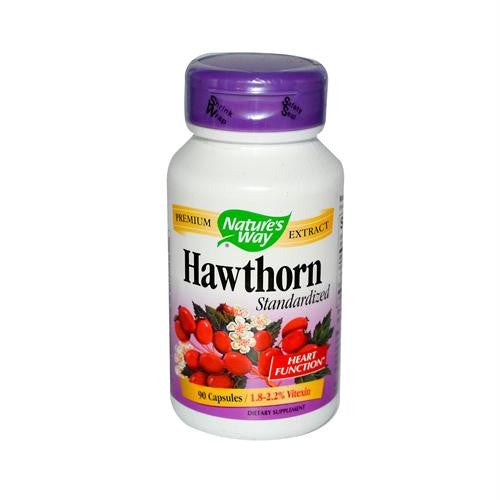 Natures Way Hawthorn Standardized - 90 Capsules