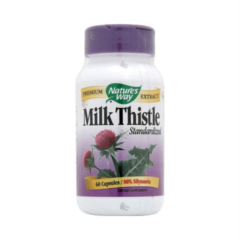 Natures Way Milk Thistle Standardized - 60 Capsules