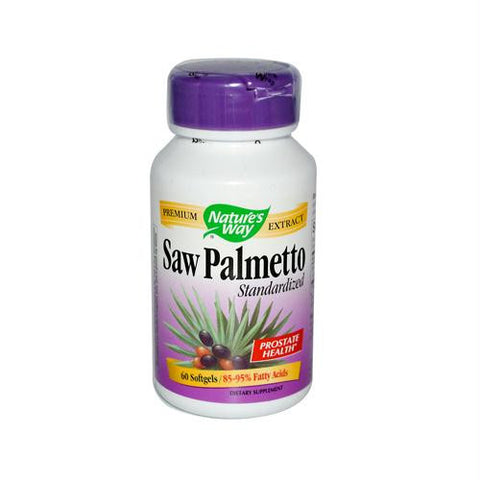 Natures Way Saw Palmetto Standardized - 60 Softgels