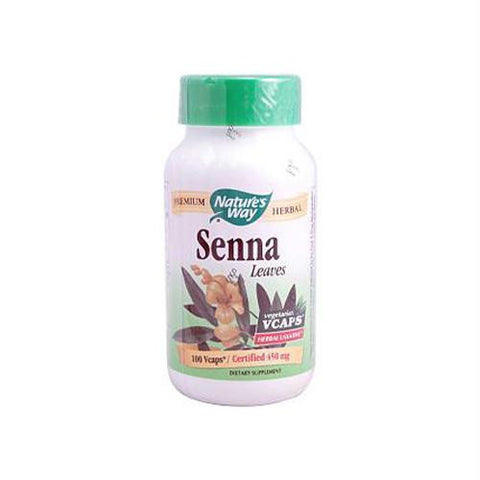 Natures Way Senna Leaves - 100 Vegetarian Capsules