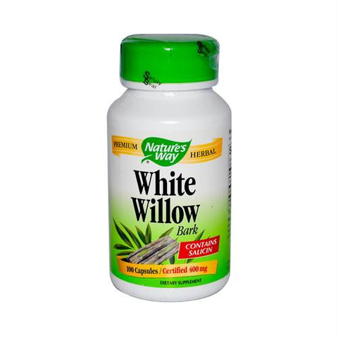 Natures Way White Willow Bark - 400 mg - 100 Capsules