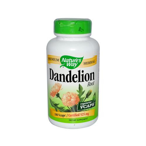 Natures Way Dandelion Root - 180 Vegetarian Capsules