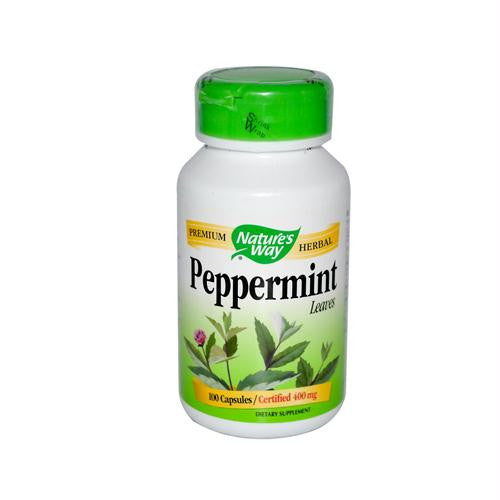 Natures Way Peppermint Leaves - 100 Capsules