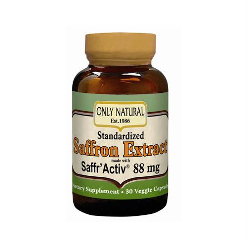 Only Natural Saffron Extract - 88.5 mg - 30 Vcaps