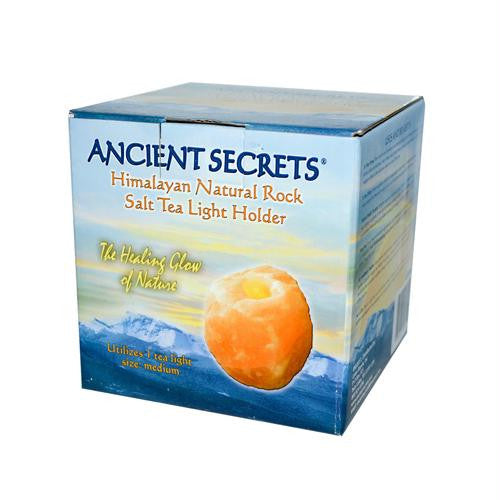 Ancient Secrets Himalayan Natural Rock Salt Tea Light Holder - Medium - 1 Holder