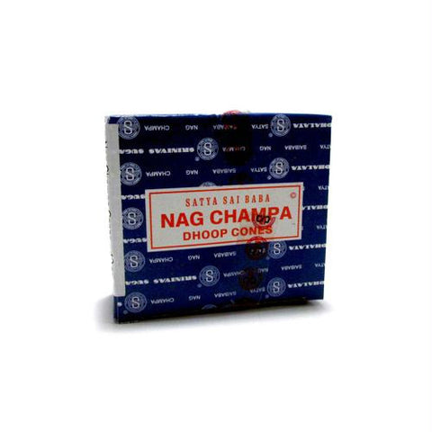 Sai Baba Nag Champa Incense Cone - Case of 12 - 12 Packs