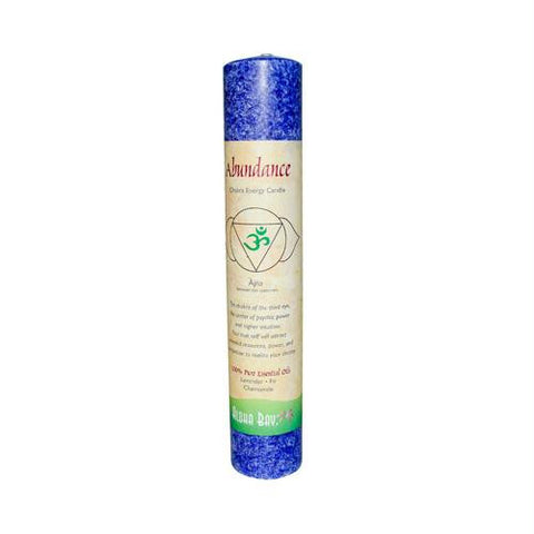 Aloha Bay Chakra Pillar Candle Abundance Indigo - 1 Candle