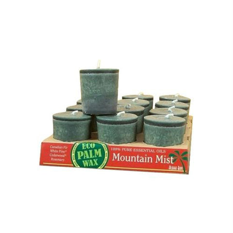 Aloha Bay Votive Eco Palm Wax Candle - Mountain Mist - Case of 12 - 2 oz