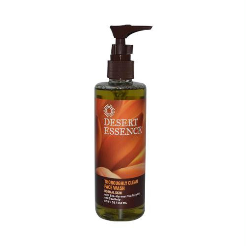 Desert Essence Thoroughly Clean Face Wash with Eco Harvest Tea Tree Oil And Sea Kelp - 8.5 fl oz