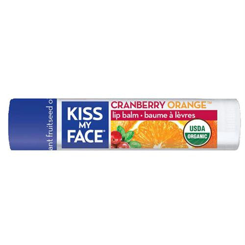 Kiss My Face Organic Lip Balm - Cranberry Orange - .15 oz - Case of 24