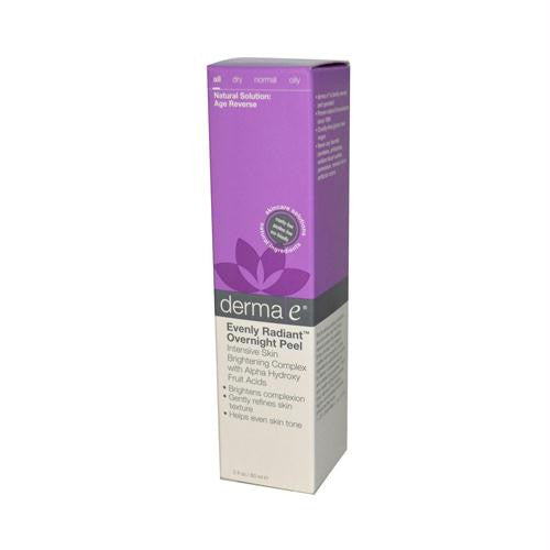 Derma E Evenly Radiant Overnight Peel - 2 fl oz