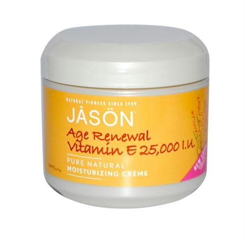 Jason Moisturizing Creme Vitamin E Age Renewal Fragrance Free - 25000 IU - 4 oz