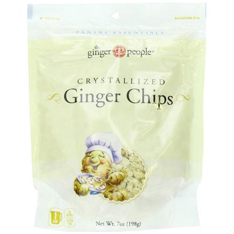 Ginger People Crystallized Ginger Chips - Bakers Cut - 7 oz - Case of 12