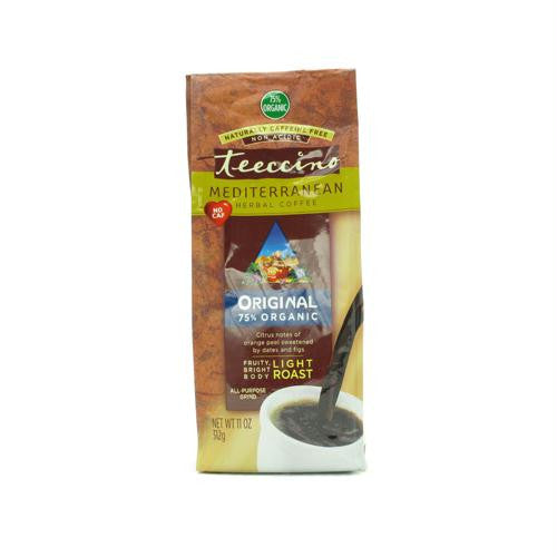 Teeccino Mediterranean Herbal Coffee - Original - Light Roast - Caffeine Free - 11 oz