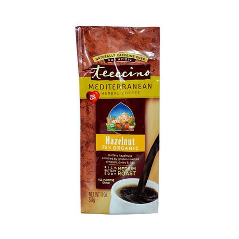 Teeccino Mediterranean Herbal Coffee Hazelnut - 11 oz - Case of 6