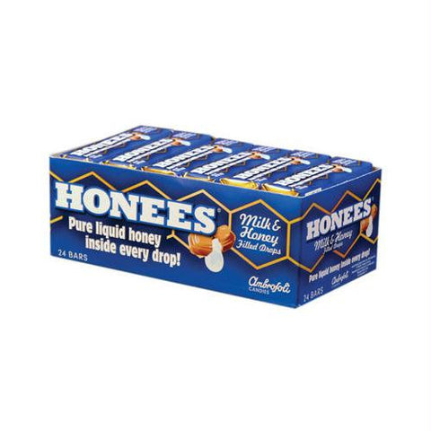 Honees Milk and Honey Filled Drops - Case of 24 - 1.5 oz