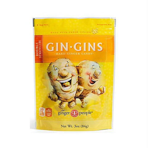 Ginger People Gin-Gins Hard Candy - 3 oz - Case of 24