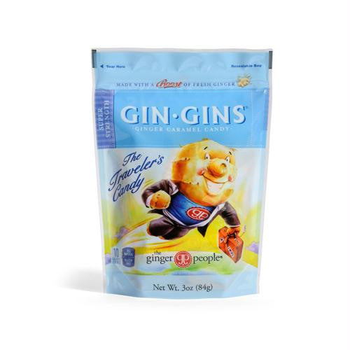 Ginger People Gingins Super Candy Bags - Case of 24 - 3 oz