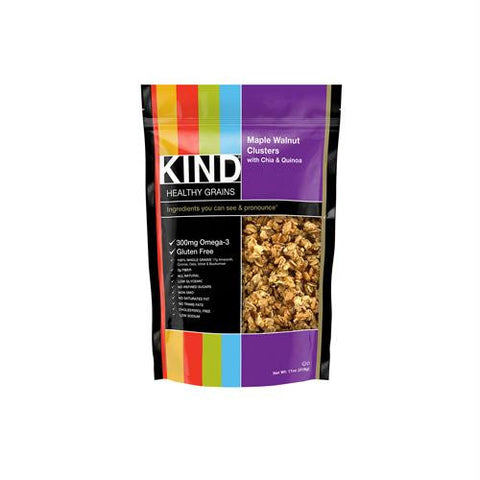 Kind Fruit and Nut Bars Clusters - Maple Walnut with Chia and Quinoa - 11 oz - Case of 6