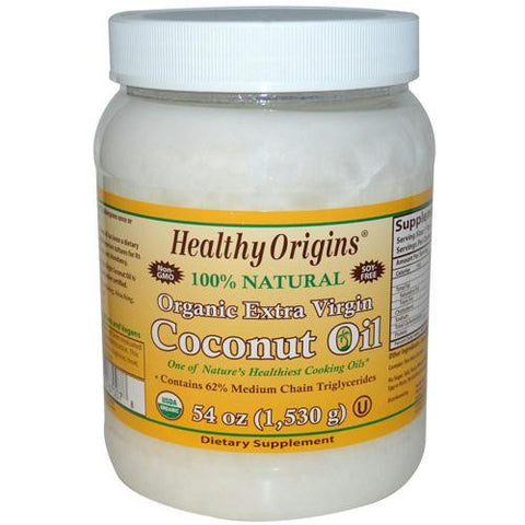 Healthy Origins Coconut Oil - Organic Extra Virgin - 54 oz