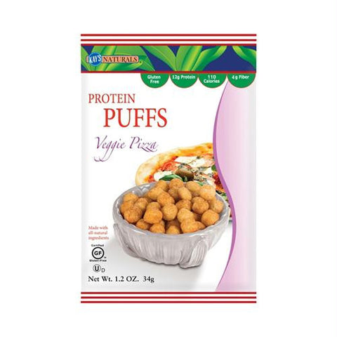 Kays Naturals Protein Puffs - Veggie Pizza - Case of 6 - 1.2 oz