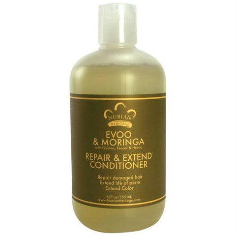 Nubian Heritage Conditioner - Repair and Extend Extra Virgin Olive Oil and Moringa - 12 oz