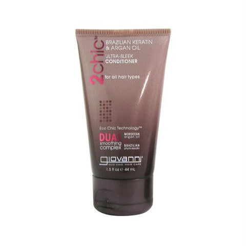 Giovanni Hair Care Products Conditioner - 2Chic Sleek - Travel Size - Case of 12 - 1.5 fl oz