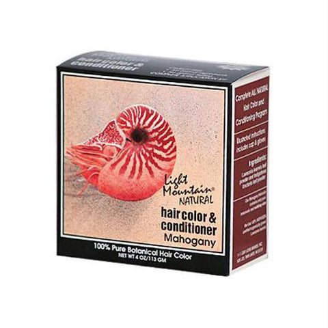 Light Mountain Hair Color and Conditioner - Mahogany - 4 fl oz