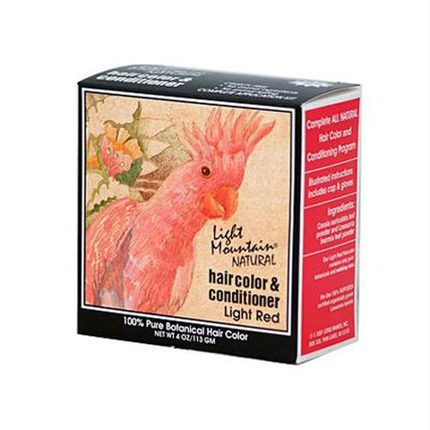 Light Mountain Natural Hair Color and Conditioner Light Red - 4 fl oz