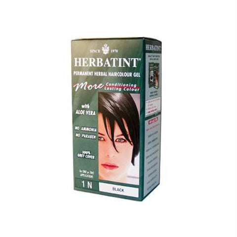 Herbatint Permanent Herbal Haircolour Gel 1N Black - 135 ml