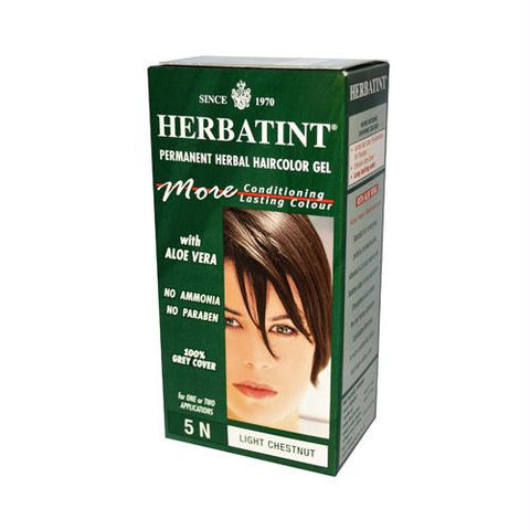 Herbatint Permanent Herbal Haircolour Gel 5N Light Chestnut - 135 ml