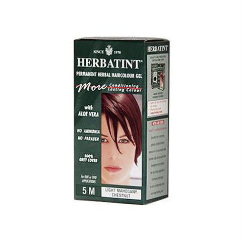 Herbatint Permanent Herbal Haircolour Gel 5M Light Mahogany Chestnut - 135 ml