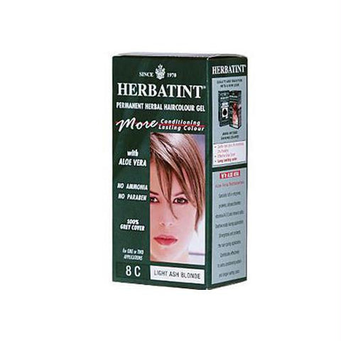 Herbatint Permanent Herbal Haircolour Gel 8C Light Ash Blonde - 135 ml