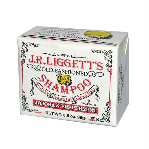 J.R.Liggetts Old-Fashioned Bar Shampoo Jojoba and Peppermint - 3.5 oz