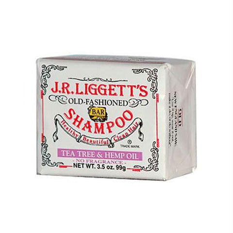 J.R.Liggetts Old-Fashioned Bar Shampoo Tea Tree and Hemp Oil Formula - 3.5 oz