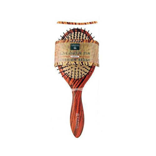 Earth Therapeutics Regular Lacquer Pin Cushion Brush with Tiger Stripe Design - 1 Brush