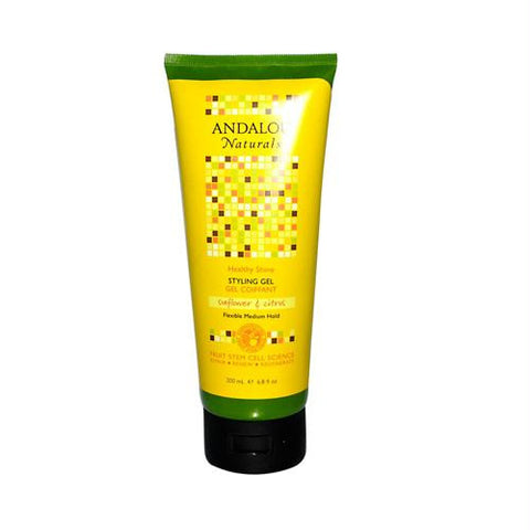 Andalou Naturals Medium Hold Styling Gel Sunflower and Citrus - 6.8 fl oz