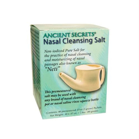 Ancient Secrets Nasal Cleansing Salt Packets - 40 Packets