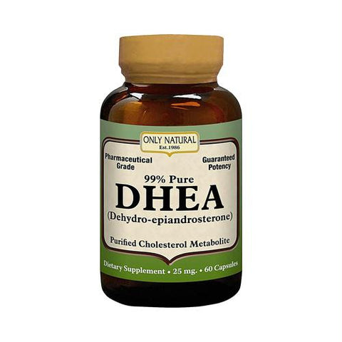 Only Natural DHEA - 25 mg - 60 Capsules