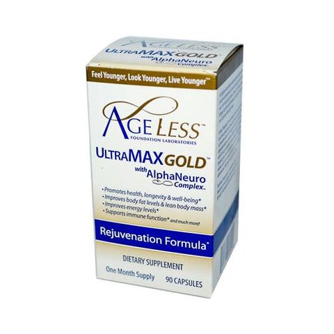 Ageless Foundation UltraMAX Gold With AlphaNeuro Complex - 90 Capsules