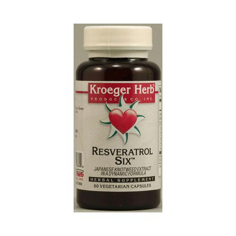 Kroeger Herb Resveratrol Six - 60 Capsules