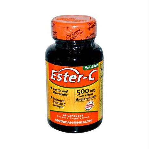 American Health Ester-C with Citrus Bioflavonoids - 500 mg - 60 Capsules