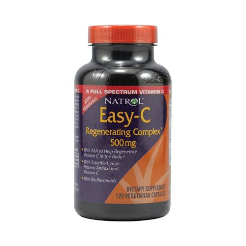 Natrol Easy-C Regenerating Complex with Bioflavonoids - 500 mg - 120 Vegetarian Capsules