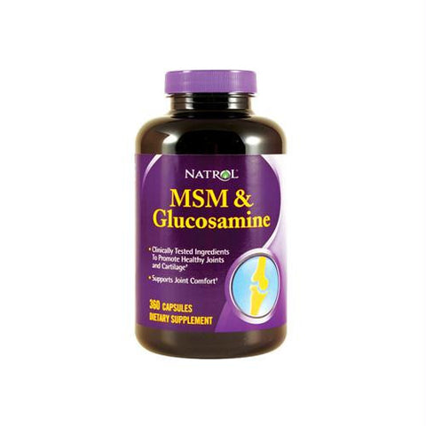 Natrol MSM and Glucosamine - 360 Capsules