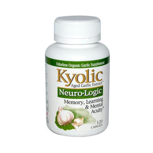 Kyolic Aged Garlic Extract Neuro-Logic Memory, Learning and Mental Acuity - 120 Capsules