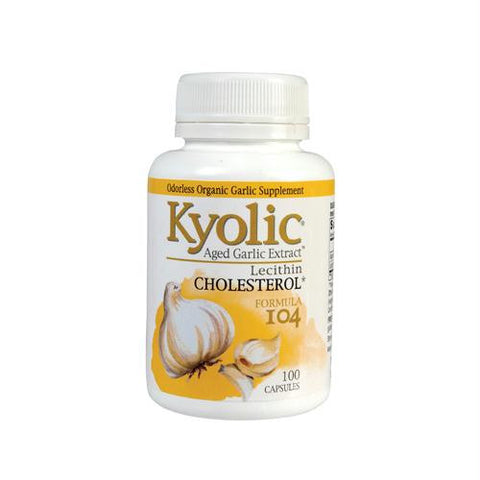 Kyolic Aged Garlic Extract Cholesterol Formula 104 - 100 Capsules